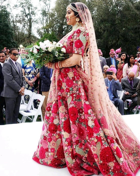 Sabyasachi Lehenga/ Bridal Lehenga/ Dil Guldasta Lehenga / - Etsy Hong Kong