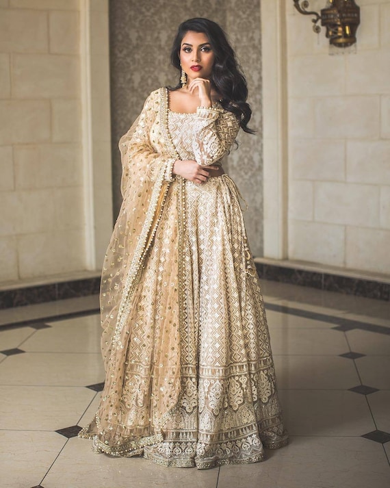 champagne lehenga