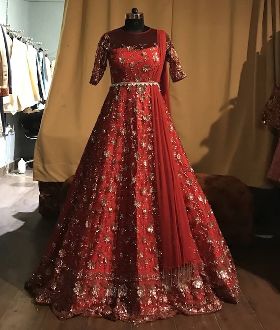 anarkali for wedding reception