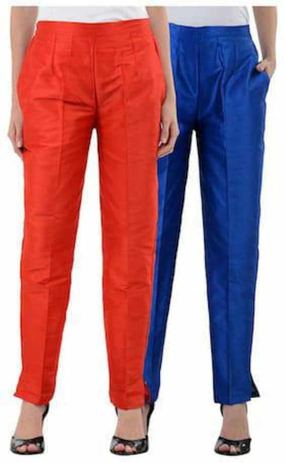Raw Silk Pants, Pants Silk, Silk Pants, Silk Pants for Women Raw Silk  Trousers, Black Trouser, Yellow Trouser, Slim Pants -  Israel