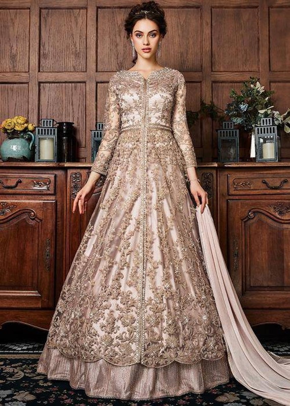 Exclusive Dress Designer Net Gown For Women Floral Bride Gown Indian Wedding  Reception Gown Pakistani Suit Floral Anarkali Gown at Rs 1799.00 | Ladies  Net Gowns | ID: 26440675048