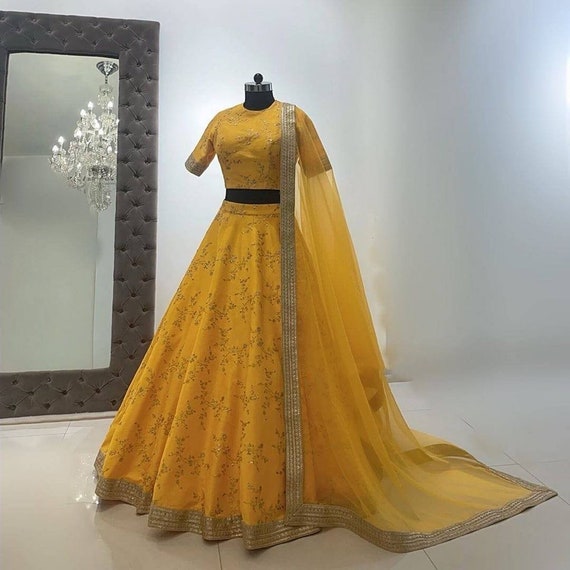 sabyasachi yellow lehenga