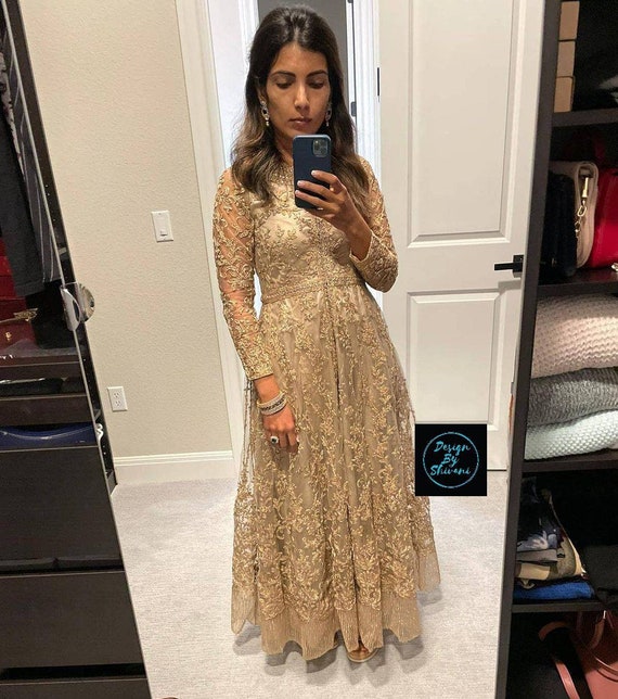 rose gold indian dress