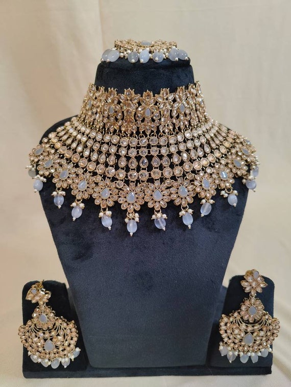 Gold Wedding Jewellery Indian Jewellery Sets Gold Plated Polki