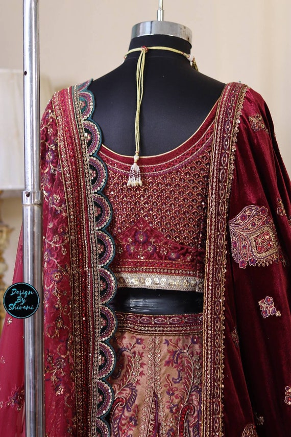 Luxury Bridal Lehenga/ Wedding Outfits/ Asian Wedding/hand Embroidered  Lehenga/ Lehenha 