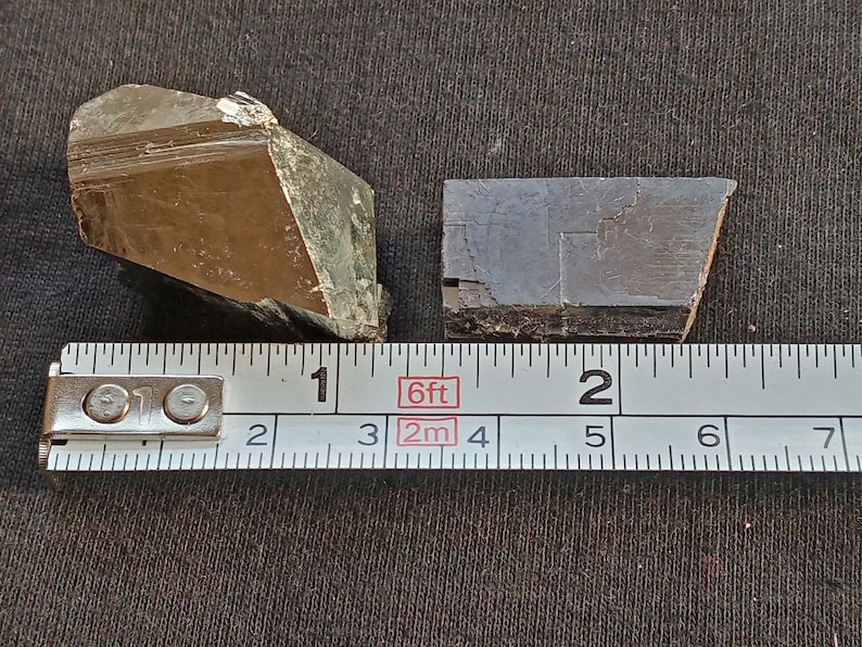 Collectible specimen, Raw pyrite and galena 2 small top quality pyrite and galena
