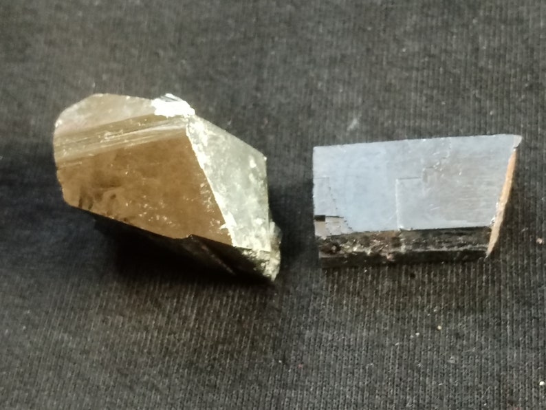 Collectible specimen, Raw pyrite and galena 2 small top quality pyrite and galena