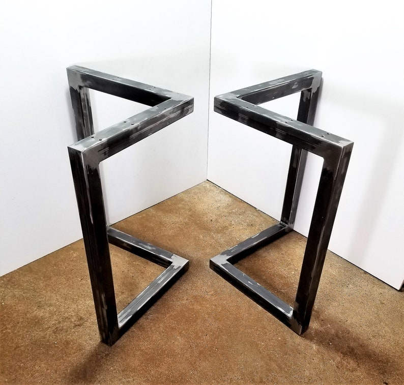 Modern L shaped Metal Table legs Dining Table Legs coffee Etsy
