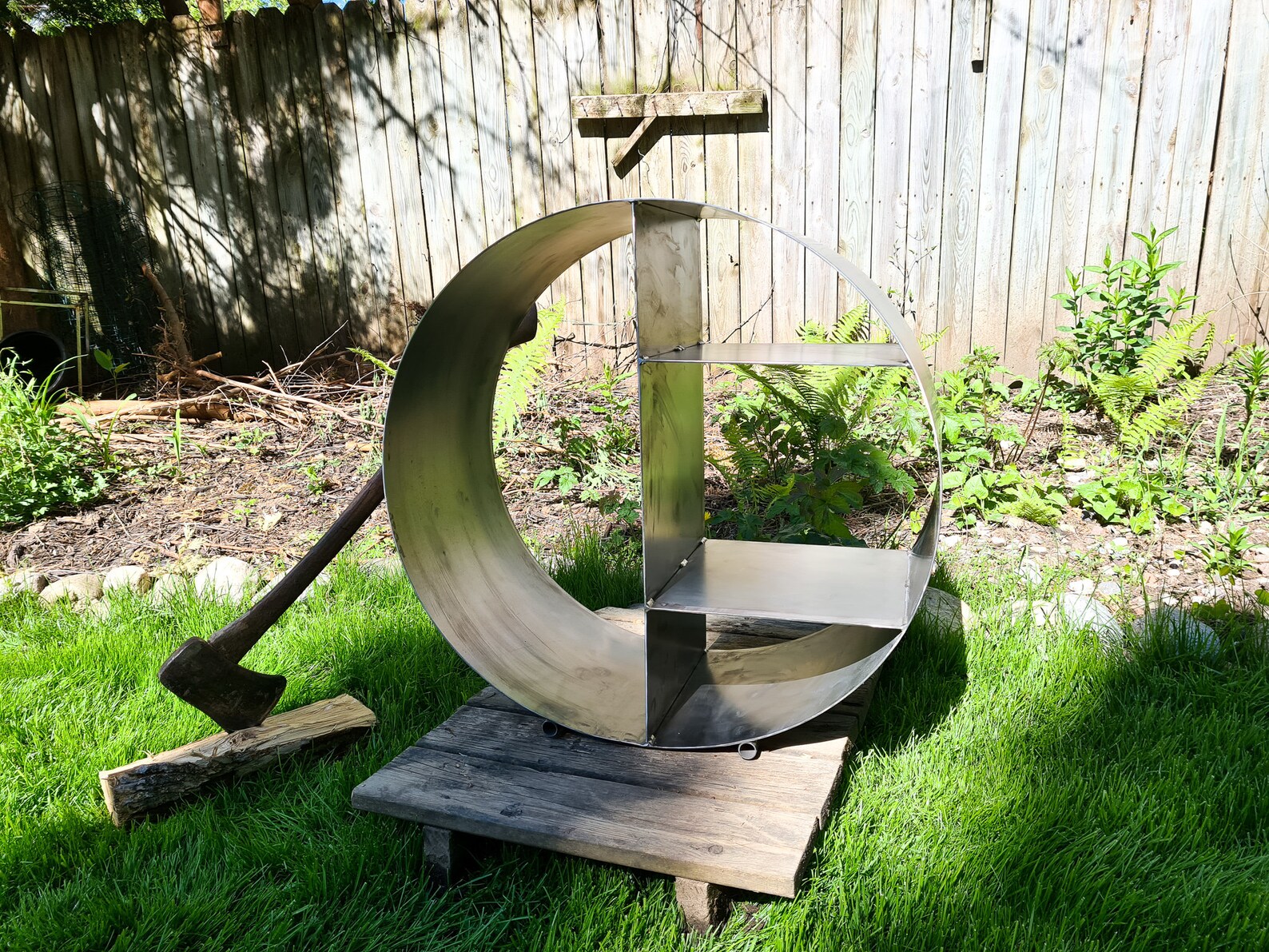 30'' Circular Log Holder Rustic round Log Holder Etsy