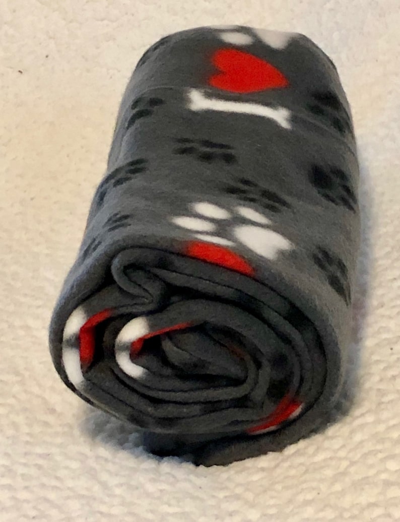 Cozy fleece dog blanket
