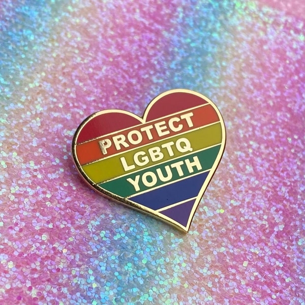 Protect LGBTQ Youth Pride Pin