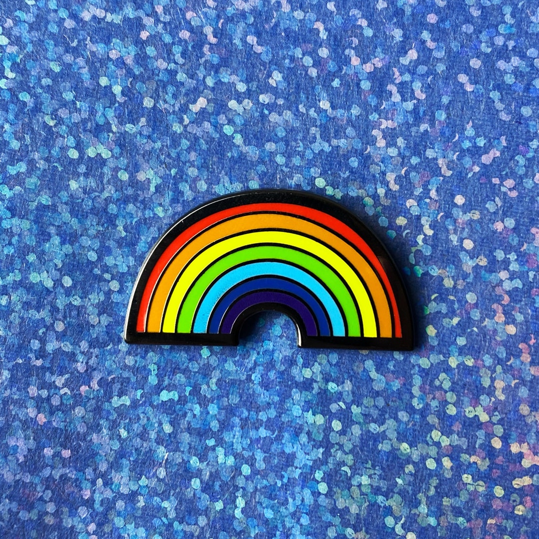 Rainbow Pride Hard Enamel Pin - Etsy