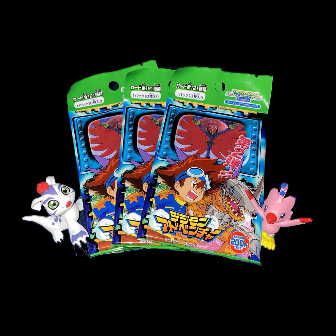 Digimon Trading Cards 1999 Sealed Packs 90s Anime Etsy