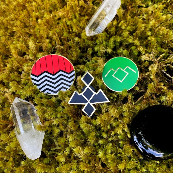 Twin Peaks Black Lodge Hard Enamel Pins