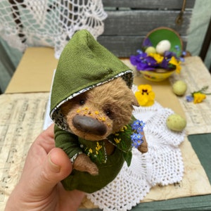 Аrtist teddy bear. OOAK Teddy bear stuffed with sawdust, teddy bear teddy, handmade teddy bear. zdjęcie 6