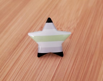 Agender Pride Star Pin