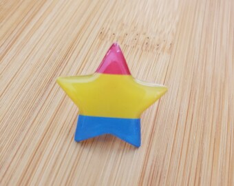 Pansexual Pride Star pin