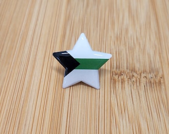 Demiromantic Pride Star Pin