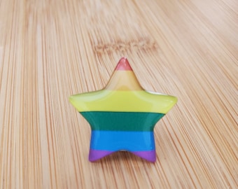 Rainbow Pride Star Pin