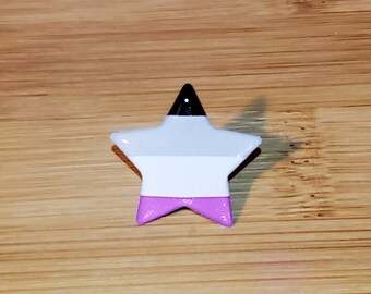 Asexual Pride Star Pin