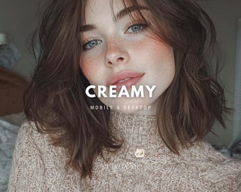 Creamy Lightroom Presets, Mobile & Desktop Photo Editing (Digital Download)