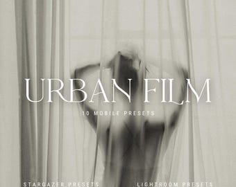 Urban Film Lightroom-presets, humeurig korreleffect (mobiele DNG)