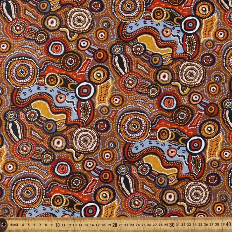 Indigenous Print Face Mask/ Aboriginal Art Facemask Perth/ Etsy