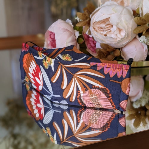 Face Mask Washable Nose Wire Triple Double Layers Cotton Etsy Australia