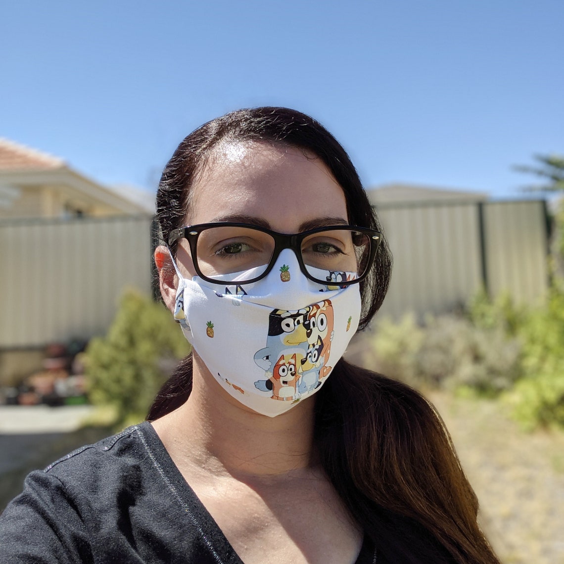 Bluey 3D Face Mask/Australian Made Face mask/Face mask Etsy