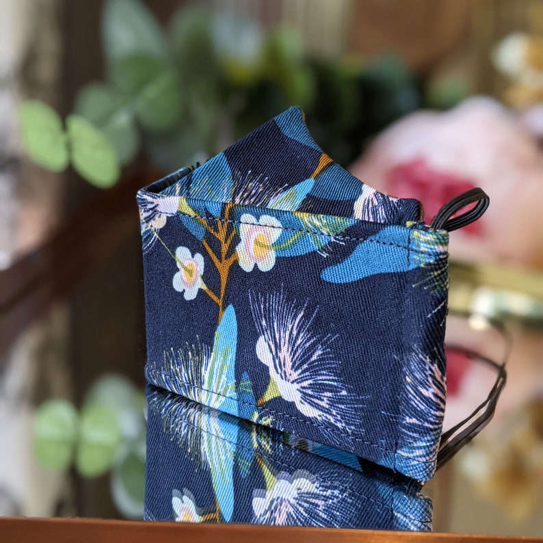 3D Face Mask /made in Australia Blue Syzygium Masks/ Reusable Etsy