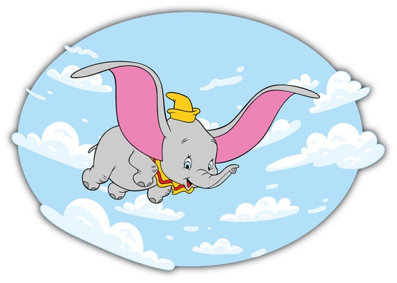 Dumbo Elefante Dibujos Animados Vinilo Etiqueta Engomada Etsy Dumbo Elefante Dibujos Animados Vinilo Etiqueta Engomada Etsy