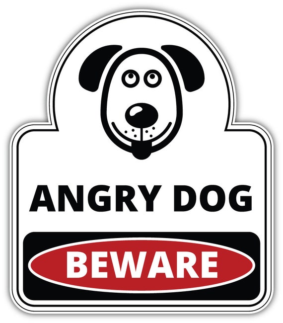 Danger Beware Of Dog Sticker Decal Safety Sign Car Vinyl