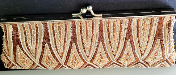 Gregory Ladner Beaded Clutch Evening Bag