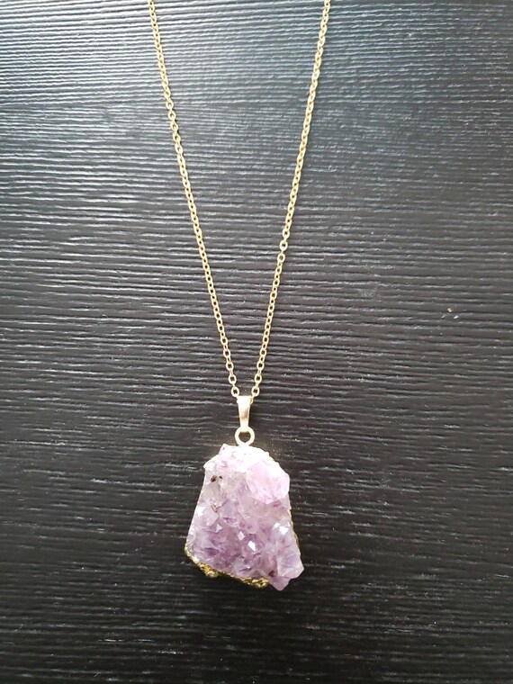 druzy quartz jewelry