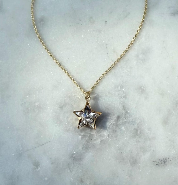 Vintage Inspired 10mm Swarovski Clear Sparkling Crystal Star 