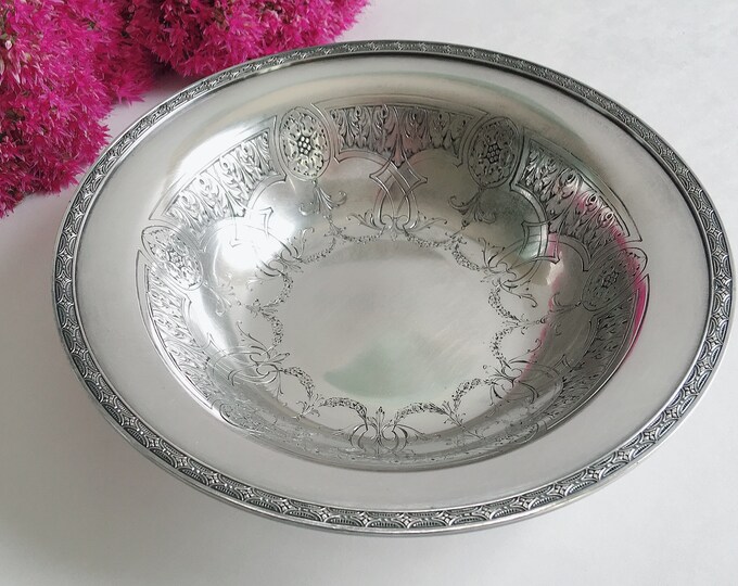 Vintage Wallace Brothers Silver Co. Bowl Silver Plated Etsy