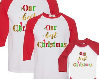 mom dad and baby christmas outfits