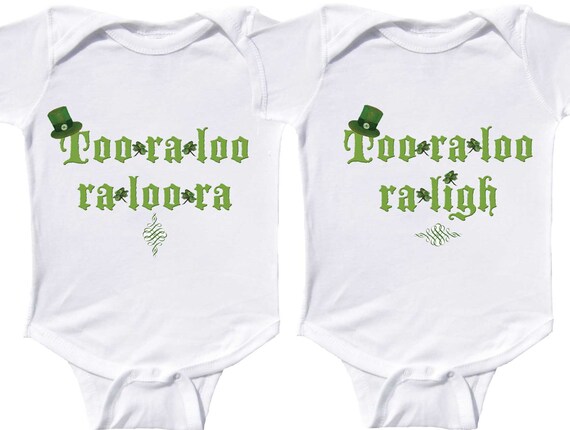 Twins Outfit Set Newborn Twins Bodysuit Twins St Patrick/'s Day Outfit BoyGirl Twins Twins St Paddy/'s Day Outfits 1st St Patrick/'s Day