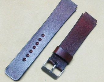 Handgefertigtes Echtleder Uhrenarmband / Ersatzband für Skagen 331XLS1 und 331XLSLD1 und andere 331er Uhren (Schraubbefestigung)