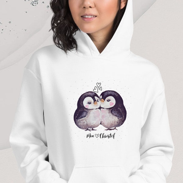 Pinguin Pullover, Süßes Pinguin Shirt, Süßes Shirt für Paare, Süßer Tierliebhaber Pullover, Unisex Sweatshirt, Geschenk für Partner