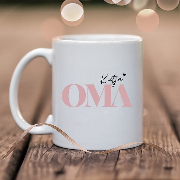 Tasse OMA personalisiert mit Namen Geschenke für Großmütter von Kind/ Enkelkinder