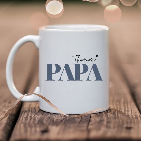 Tasse Papa personalisiert mit Namen Geschenke Vatertag