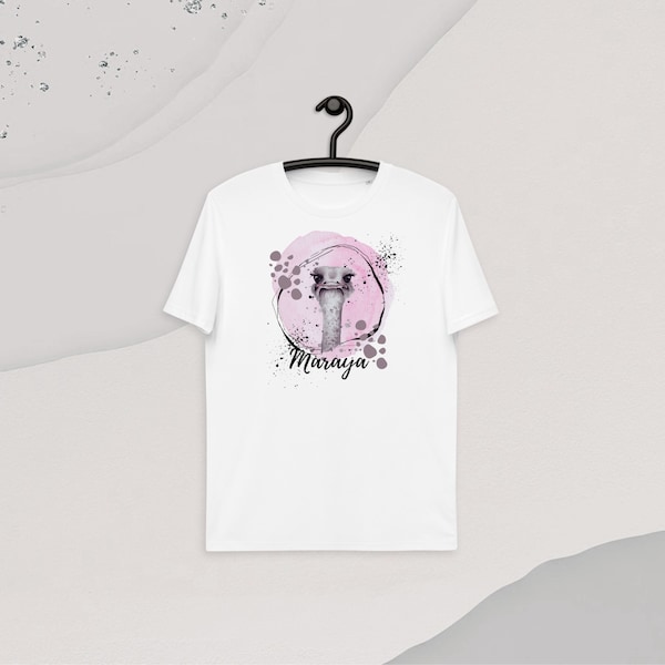 Strauß Hemd | tshirt mit Vogel |  Damen T-Shirt zoo Tiere |  Familien tshirt | Tier Shirt | Geschenk für Mama | Geschenk für Oma