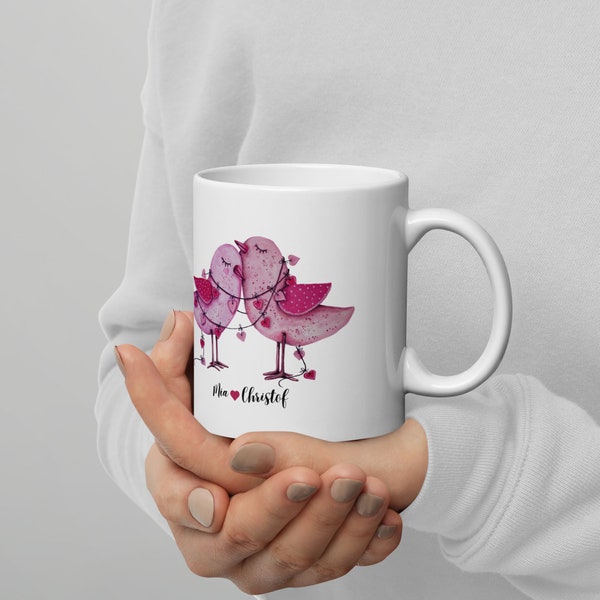 Tasse personalisiert, Liebe Küken, Kaffeebecher, Valentinstag, Lieblingsmann, Lieblingsfrau, Pärchen, Liebe, Geschenk, Motivtasse