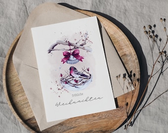 Postkarte "fröhliche weihnachten" | Weihnachtskarte