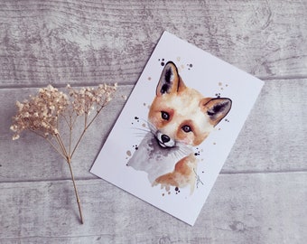Postkarte kleiner Fuchs