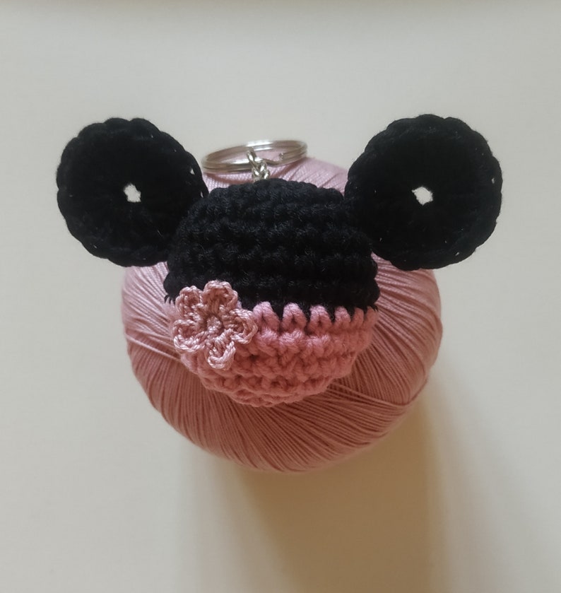 CROCHET PATTERN Minnie Mouse Keychain Amigurumi Keyring Etsy