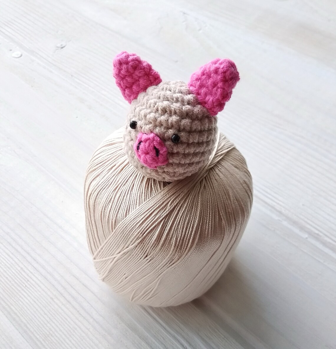 Mini Pig Keychain Crochet Pattern Etsy