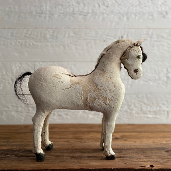 Antique Horse Toy - Etsy