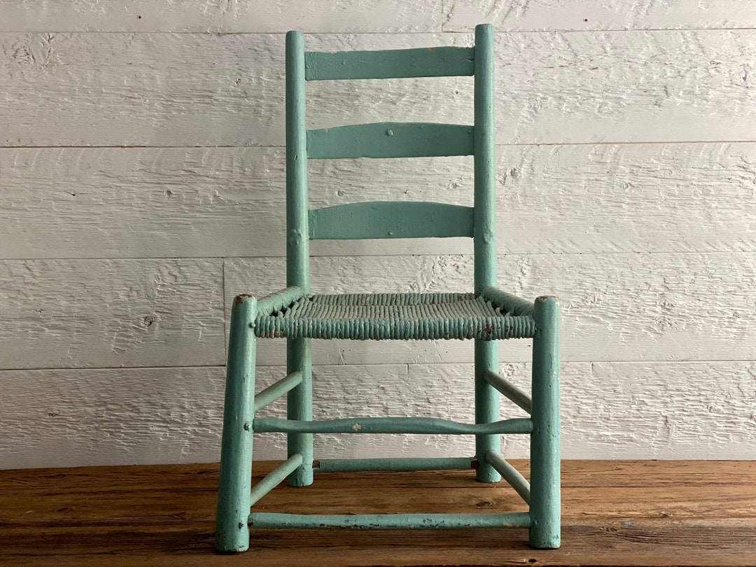 Antique Painting Wood Chair Rustic Farmhouse Chair Handmade Etsy